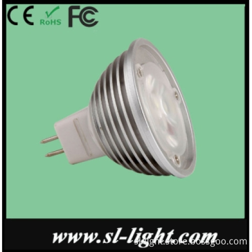 2012 Special Offer!! MR16 1x3W LED Spotlight 4W 150lm 50x47mm